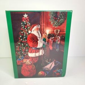 Christmas party puzzle oversized 1000 pcs Santa by Christmas tree & toys